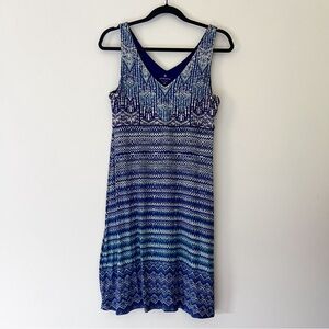 athleta | purple blue summer casual dress medium